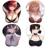 ราคา อะนิเมะ Makima 3D ซิลิโคน Mousepad Chainsaw Man Power Reze Kobeni Himeno 3D สายรัดข้อมือแผ่นรองเมาส์ Hentai 3D สายรัดข้อมือแผ่นรองเม้าส์ (28934396268)