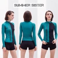 ราคา ชุดดำน้ำกันยูวี เสื้อตัวยาวแขนยาว (ซิปหน้า) + กางเกงขาสั้น (เอวต่ำ) by SummerSister (6419378143)