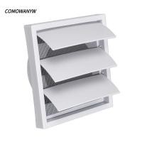 ราคา COMWANYW ตะแกรงฝาครอบช่องระบายอากาศ, สีขาวพร้อมฝาปิดท่อไอเสียหน้าจอ, ตะแกรงท่อไอเสียอากาศทางเดียวพลาสติก (57011620291)