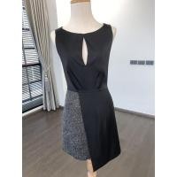 ราคา Dress เดรส สีดำ size XSยี่ห้อ Jaspal “ผ้ามัน ขึ้นเงา บางจุด” (9336996413)
