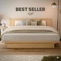 ราคา Tomato Home Donna Queen bed เตียงนอน5ฟุต เตียงไม้ | เตียงมินิมอล Chic สวยหรูเรียบง่าย | คุ้มค่า (20338333824)