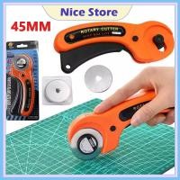 ราคา NICE 45mm คัตเตอร์โรตารี่ Rotary Cutter คัตเตอร์ เครื่องมือตัดกระดาษ ลูกกลิ้งตัดกระดาษ ตัดผ้า (46159071206)