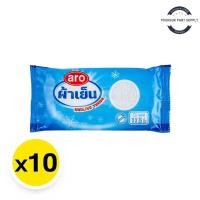 ราคา aro cooling towel เอโร่ ผ้าขนหนูเย็น 11x25 นิ้ว สีขาว x 10 ชิ้น (40050530807)