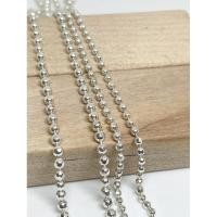 ราคา สร้อยคอลายบอลตัดลายเงินแท้925 (22860558212)