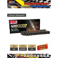ราคา โซ่ RK 520 O-Ring สีดำหมุดทอง (520KRO2-120) ข้อต่อแบบหมุดย้ำ มีใบรับประกันแท้ (24640859130)