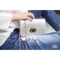 ราคา Saffiano Gold chain series (279211399)