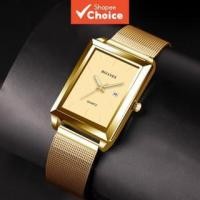 ราคา นาฬิกาควอตซ์ผู้หญิงทันสมัย – ดีไซน์สีทองพร้อมสายสแตนเลส สำหรับการแต่งกายสบายและธุรกิจ (41503033309)