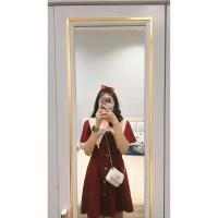 ราคา มินิเดรสสีแดงเลือดหมู สายหวานลุคคุณหนู ใส่ออกงานครั้งเดียว เอาไปติดตู้สวย ๆเลยครับ (42358721102)