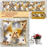 ราคา PREMIUM LUXURY SHABBY CHIC SOFA CHAIR CUSHION COVER KENANGA BROWN GOLD (51910894806)