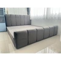ราคา เตียงนอนรุ่นหัวหลุยส์ตรงมีท้ายเตียงลอน (28167479065)