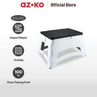 ราคา AZKO Soleil สตูลขั้นบันไดพับได้ - สตูลขั้นบันไดพับได้สีขาว/ดํา สตูลขั้นบันไดอเนกประสงค์ (49354785630)