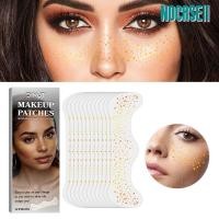 ราคา NOCASE 12 ชิ้น Glitter กระ Face Tattoo, Glitter กันน้ําแต่งหน้าแพทช์, Sparkle Silver Gold กระ Glitter กระ Sparkle แต่งหน้าแพทช์สําหรับผู้หญิง (48859780157)