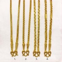 ราคา สร้อยคอทองเทียบเท่า 1 บาท ความยาว 20 นิ้ว ลายผ่าหวายมน สี่เสา(เบนซ์) โซ่คตกิต ผ่าหวายกลมคั่นมะรุม หุ้มทอง ใส่แทนของจริง (28184058870)