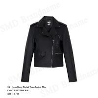 ราคา DKNY เสื้อแจ็คเก็ตแขนยาวผู้หญิง รุ่น Long Sleeve Washed Vegan Leather Moto Code: P3KCTO80 BLK (26473699104)