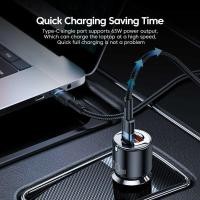 ราคา Essager 66W/100W Car Charger Fast Charging Intelligent Shunt Socket Dual Type C Car Charger Fast Ch h (28754497555)