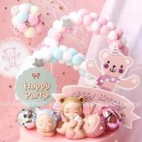 ราคา •พร้อมส่ง• Setป้ายปักเค้ก ป้ายตกแต่งเค้กวันเกิด ป้ายปักเค้กวันเกิด (10600092317)