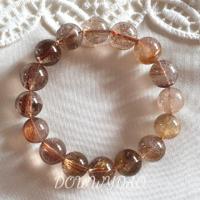 ราคา สร้อยข้อมือหินแท้ ไหมทองในสโมคกี้ควอทซ์ขนาด 13.3 มิล ควอทซ์ใสแจ๋ว ไหมเงาสวย (7428510776)