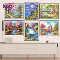 ราคา 【KS อัพเกรด】ภาพวาดปักเพชร 5D ลายทิวทัศน์สวยงาม 50X40 ซม. DIY สําหรับตกแต่งผนังบ้าน (15695964832)
