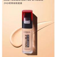 ราคา โอเค พินยู✨OK Pinyou ข้อเสนอพิเศษ LOreal Red Hat Liquid Foundation คอนซีลเลอร์ปกปิดจุดด่างดํารอยสิว Everlasting Color Liquid Foundation 90mlB (52662339191)