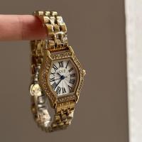 ราคา IEKE Retro Temperament สไตล์ใหม่แฟชั่น Diamond-Studded Wine Barrel นาฬิกาสุภาพสตรีสายเหล็กนาฬิกาควอทซ์ (46960395057)