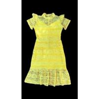 ราคา ชุดเดรสทำงาน ผ้าลูกไม้ สีเหลือง (19909717246)
