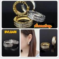 ราคา ต่างหูแบบห่วงเพชร CZ Premium แบรนด์ BVLGARI ใส่ได้ทุกโอกาสไม่ลอกไม่ดำแพ้ง่ายใส่ได้ ขายปลีกขายส่ง แฟชั่นสวย มอบของขวัญได้ (873947184)