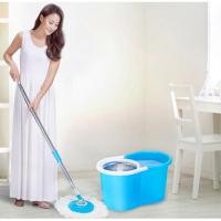 ราคา ไม้ถูพื้น spin mop 360 ชุดถังปั่นสแตนเลส พร้อมผ้าม็อบไมโครไฟเบอร์ 2 ผืน (6535028622)