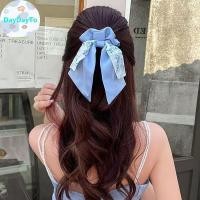 ราคา DayDayTo ดอกไม้พิมพ์ซาตินโบว์ผม Tie Scrunchies ยาวริบบิ้นผมหางม้าแหวนผมสําหรับผู้หญิงสาวยางรัดผมยืดหยุ่นอุปกรณ์เสริมผม TH (42829159926)