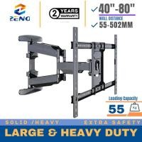 ราคา ZENO P600 40"-80 "Full Motion Tv Wall Bracket หมุนปรับ Double Arm Wall Mount Tv Bracket สําหรับ Samsung Lg Sony Tv (41628705775)