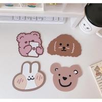 ราคา พร้อมส่ง‼️ที่รองแก้วน่ารัก แผ่นรองกันลื่น ลายการ์ตูนน่ารัก (9168897903)