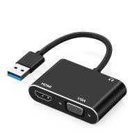 ราคา อะแดปเตอร์วิดีโอ USB 3.0 เป็น HDMI VGA, USB To HDMI VGA 1080P AV Converter รองรับ 2K สำหรับคอมพิวเตอร์ตั้งโต๊ะโน๊ตบุ๊ค (29918161495)