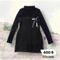 ราคา ชุดเดรสเกาหลี ยี่ห้อcop.copine สีดำลายตาราง (18018815391)