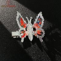ราคา Moving Butterfly Hairpin Summer Female Spring Hair Accessories Hairpin Side Top Clip Bangs Clip unomma (27822310231)