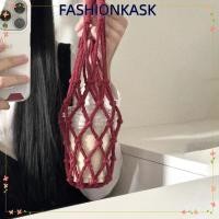 ราคา ไอแฟชั่นก้า ถุงใส่ขวดน้ํา,ฝาปิดถ้วยกระเป๋าสานกลวงออก,กระเป๋าใส่ถ้วยน้ําสานแฮนด์เมด (52612001820)