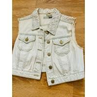 ราคา Topshop เสื้อกั๊กยีนส์ แต่งปกและไหล่ US4 (25162465916)
