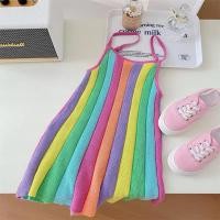 ราคา ชุดเดรสไหมพรมสายรุ้ง เด็กหญิง size 90 (55702155722)