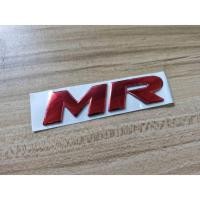 ราคา สติกเกอร์ โลโก้ มิตซูบิชิ * MR * ขนาด 8.5 * 2 cm MITSUBISHI LANCER SPORTBACK EVO X MR 2007-2016 sticker logo (46855275491)