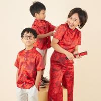 ราคา เสื้อคอจีน สีแดง ตรุษจีน ลายเสื้อ ตรุษจีนครอบครัว ชุดตรุษจีนเด็กชาย ตรุษจีนเด็ก 2023 (14095960013)