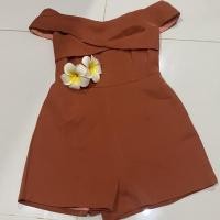 ราคา จั้มงานป้ายValley girl สีส้มอิฐ ไซน์M (7132261100)