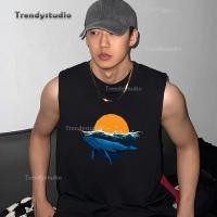 ราคา COD (กรุงเทพจัดส่งสินค้า)เสื้อกล้ามผู้ชาย ลายชายหาด/พระอาทิตย์ตก/สมอเรือ ไม่มีแขน ไซส์M-XXXL สีขาวดำ พร้อมส่ง ใส่สบาย (40480827025)