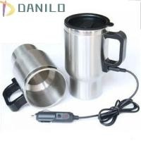ราคา DANILLO กาต้มน้ําไฟฟ้าในรถยนต์, ถ้วยทําความร้อนในรถยนต์แบบพกพาสแตนเลส, เกรดอาหาร 12V Double-Wall Insulated Car Water Warmer Travel (48211882565)