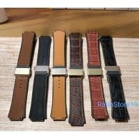 ราคา สายนาฬิกาหนัง Hublot พร้อม croco motif ธรรมดา 1 ชุดพร้อมหัวเข็มขัด 22 มม. (24647794444)
