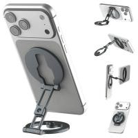 ราคา ใหม่ Dual ด้านข้างแม่เหล็กผู้ถือโทรศัพท์ 1/4 "สกรูขาตั้งกล้อง Mount โต๊ะ GYM Mount สําหรับ iPhone Android MagSafe Slim ขาตั้งโทรศัพท์ (49311502264)