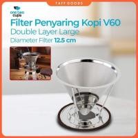ราคา หนึ่งสองถ้วยกรองกาแฟสแตนเลส โวลต์60 ขนาดใหญ่ - ฉ-412 (57911209125)