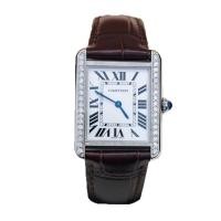 ราคา Cartier Cartier Tank Quartz Movement Watch นาฬิกาผู้หญิง W5200005เพชรหลัง (53812513807)