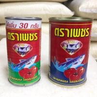 ราคา ปลากระป๋องตราเพชร ปลากระป๋องในตำนาน ปลาแมกเคอเรลในซอสมะเขือเทศ (1676444639)