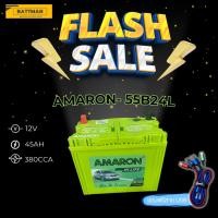 ราคา แบตเตอรี่ AMARON Hi Life รุ่น 55B24 12V 45AH (SMF) แบตเตอรี่แห้ง (26962254951)
