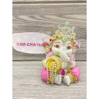 ราคา พระพิฆเนศปางเด็กนั่งเทตุ่มเงินทองประทานความร่ำรวยองค์เนื้อเรซิ่นขนาด2*4นิ้ว อาภรณ์สีชมพูสวยงาม (47253846498)