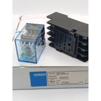 ราคา MY4N-J Omron DC 12V 24V AC110V 220V Coil 4NO 4NC รีเลย์ DIN Rail 14 Pin ฐาน มีขายทั้งชุด พร้อมส่งจากไทย (41822300914)
