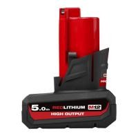 ราคา แบตเตอรี่ 12 โวลต์ 5.0 แอมป์อาว MILWAUKEE NO.M12 HB5 Lithium-Ion Battery High Output, 12V 5.0Ah (001997033) (40023125317)